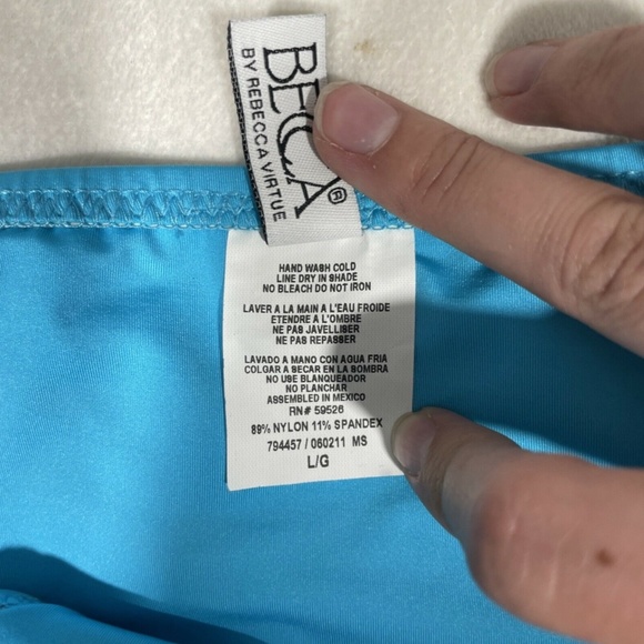 NWT $38 Becca Color Code Side Tie Basic Fit‎ Bikini Bottoms CLB [ Large ] #4033 - Picture 8 of 11